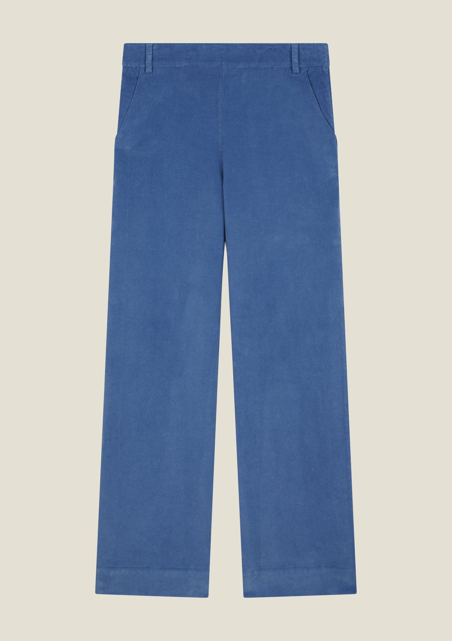 PANTALON PAULINE UNI BLEU GRIS