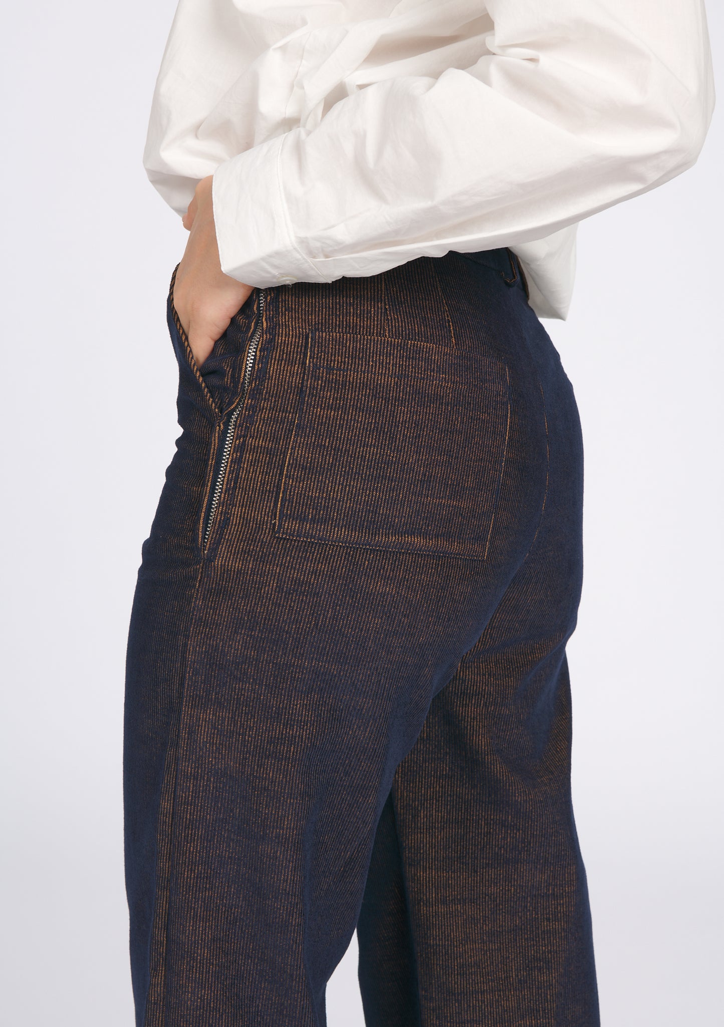 PANTALON PAULO BICOLORE MARINE