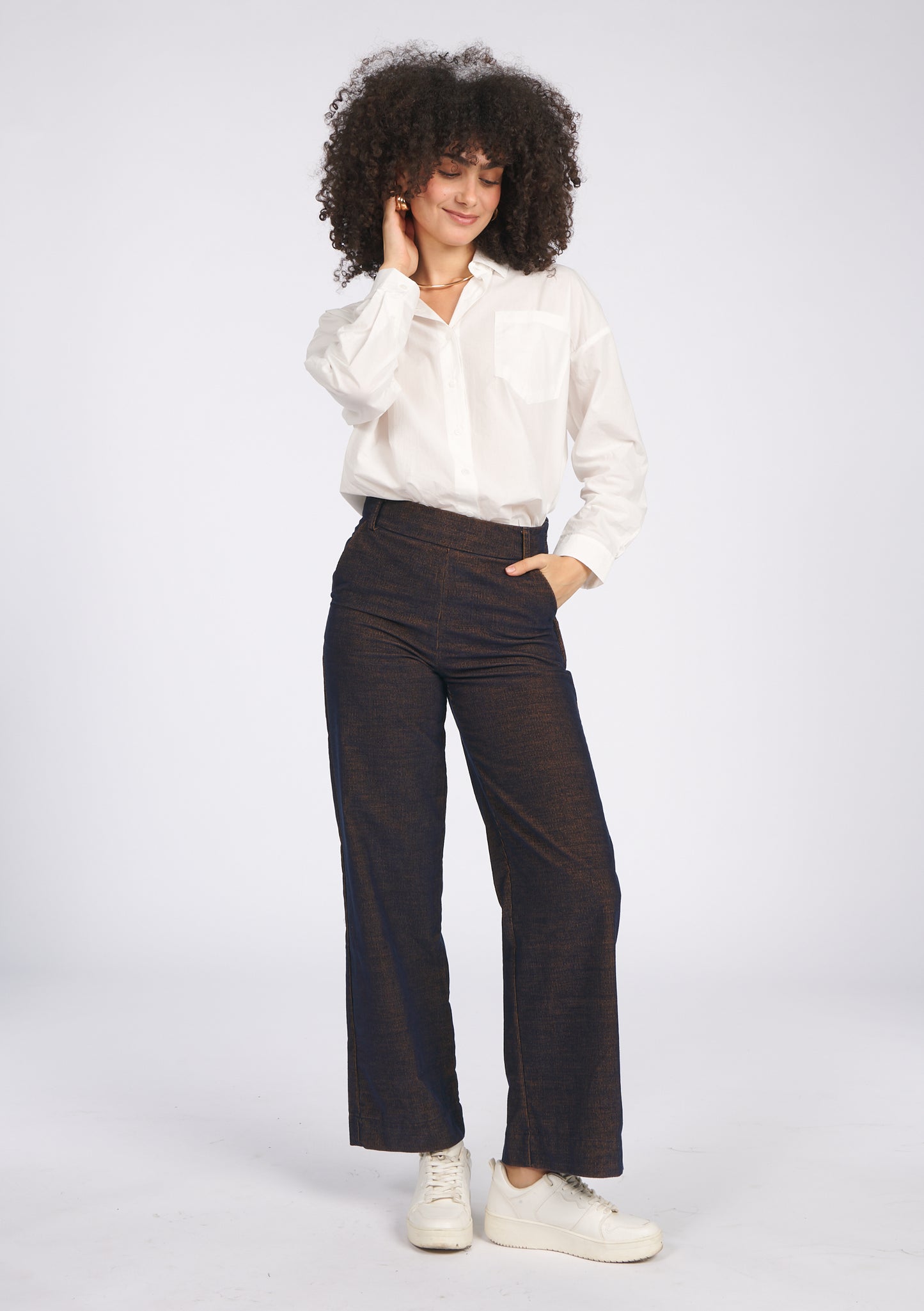 PANTALON PAULO BICOLORE MARINE