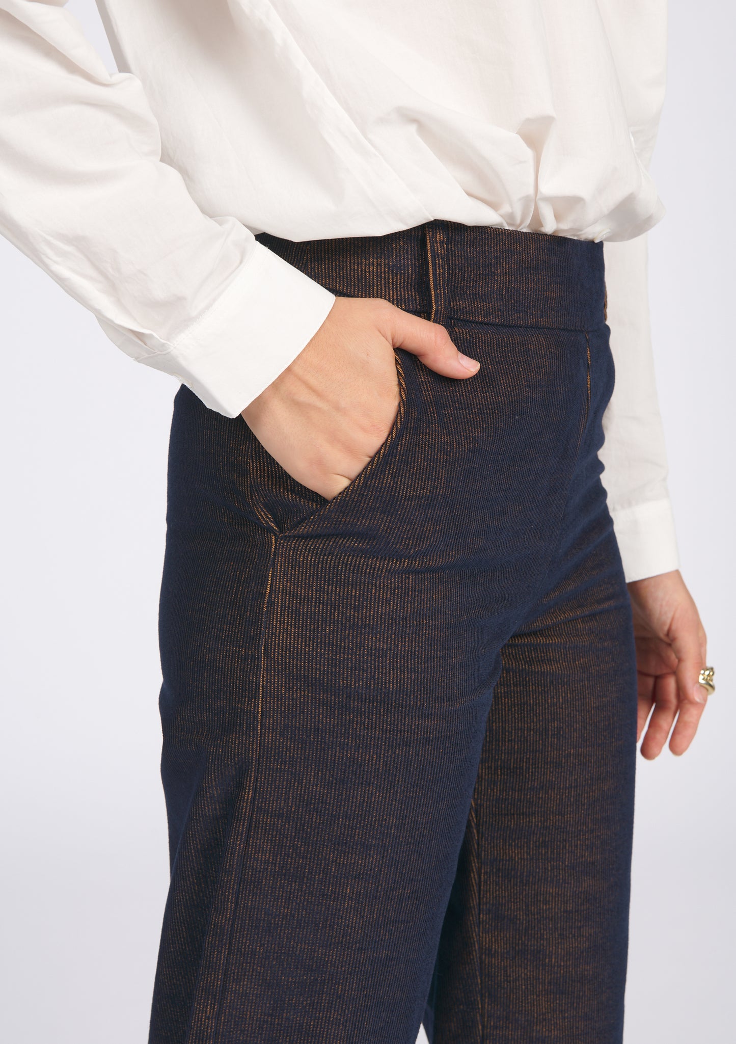 PANTALON PAULO BICOLORE MARINE