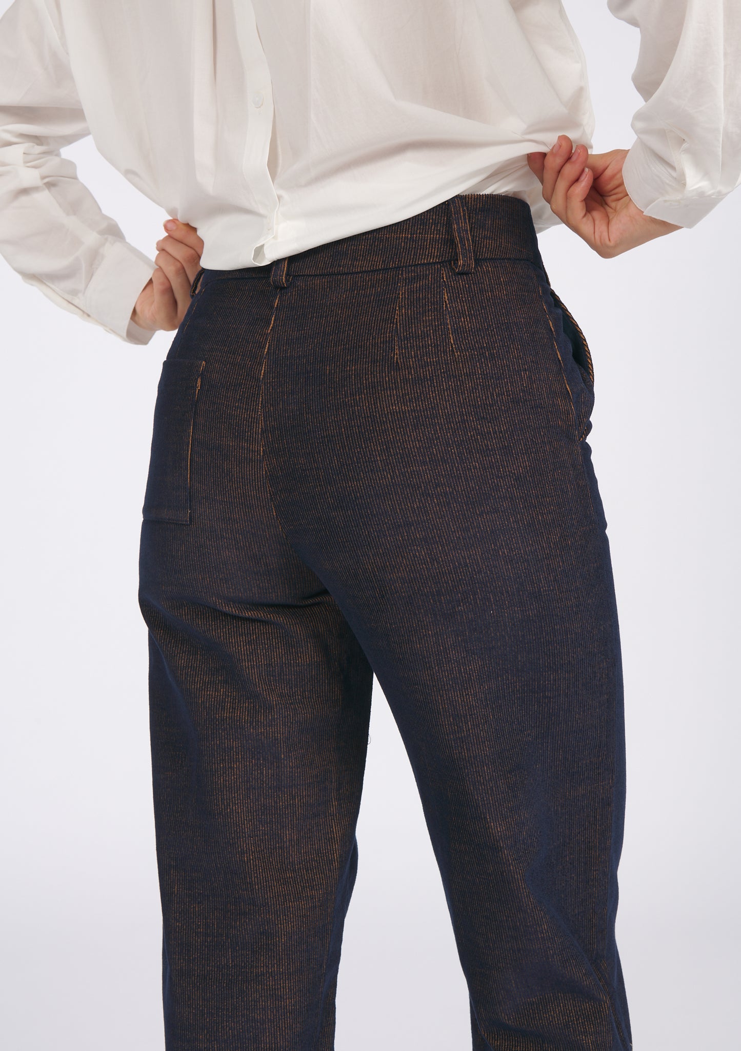 PANTALON PAULO BICOLORE MARINE