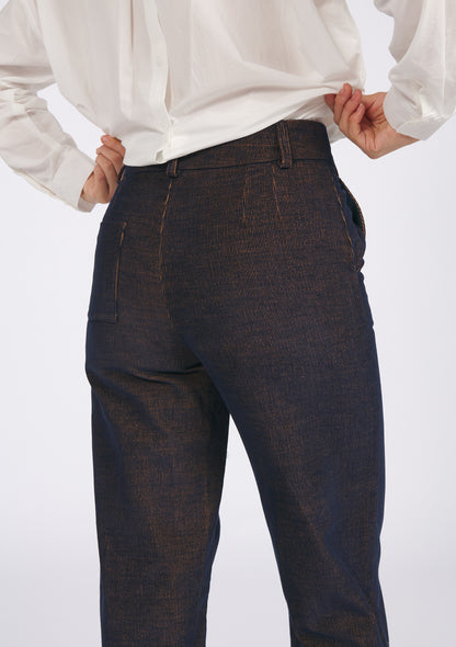 PANTALON PAULO BICOLORE MARINE
