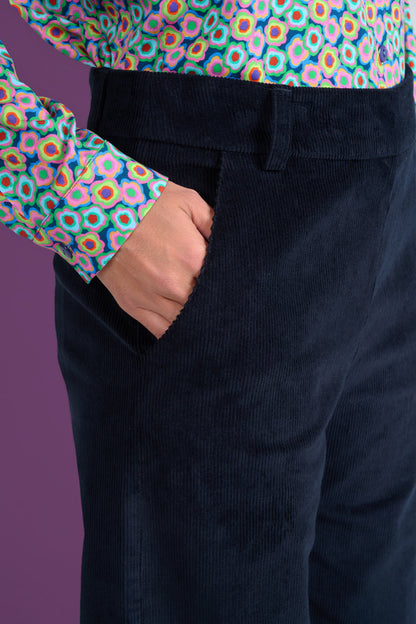 PANTALON PELIN UNI MARINE