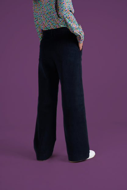 PANTALON PELIN UNI MARINE