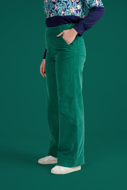 PANTALON PELIN UNI VERT