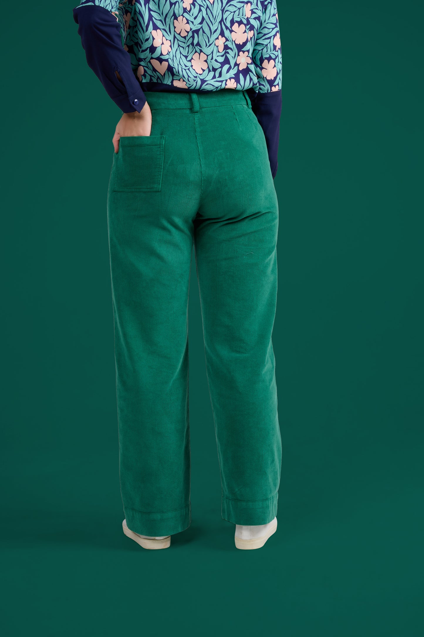 PANTALON PELIN UNI VERT