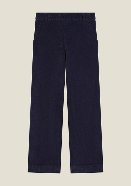 PANTALON PELIN UNI MARINE