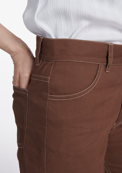 PANTALON PIGNATA UNI CHOCOLAT