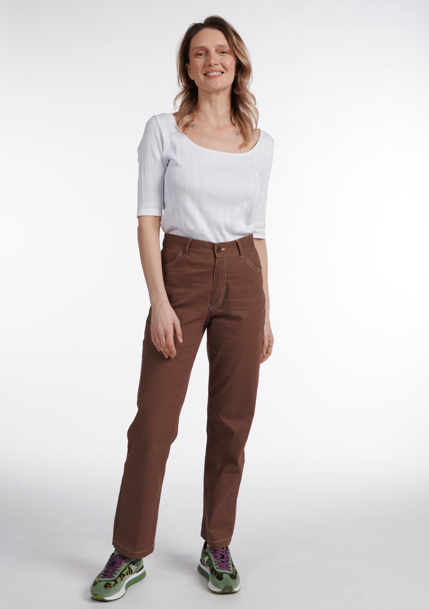 PANTALON PIGNATA UNI CHOCOLAT