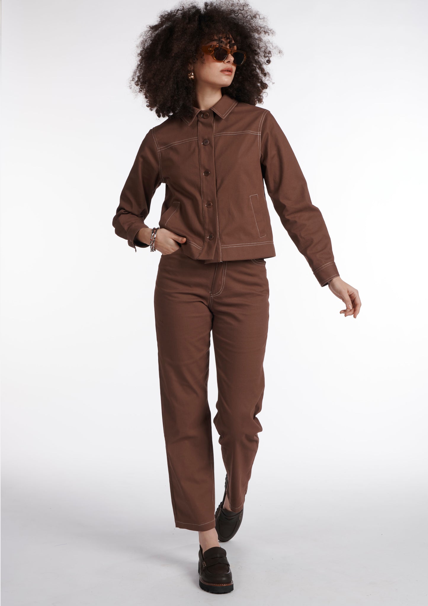PANTALON PIGNATA UNI CHOCOLAT