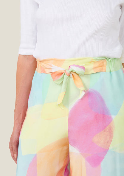 PANTALON PINGE ARLEQUIN ROSE