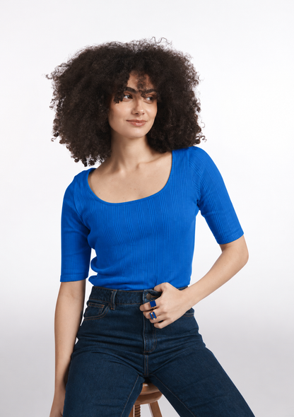 TEE SHIRT TAFFA UNI BLEU