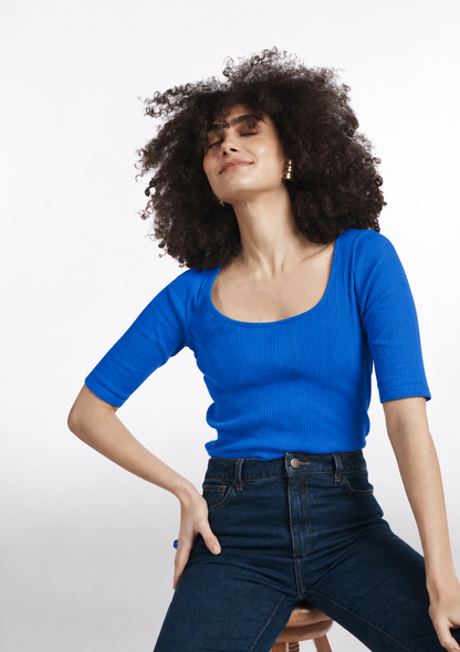 TEE SHIRT TAFFA UNI BLEU