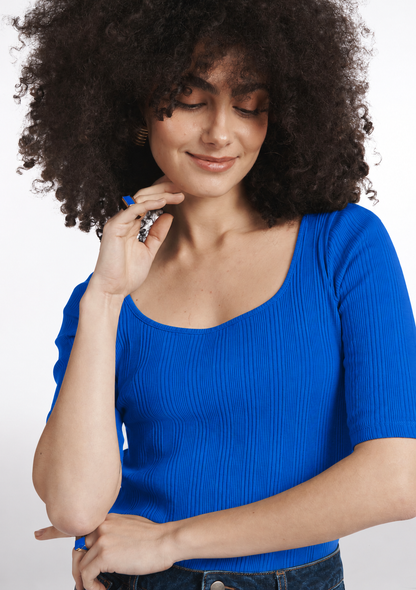 TEE SHIRT TAFFA UNI BLEU