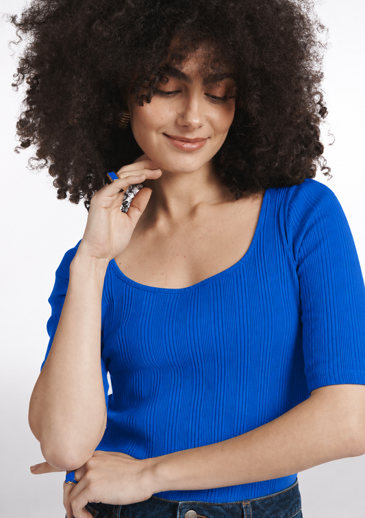 TEE SHIRT TAFFA UNI BLEU
