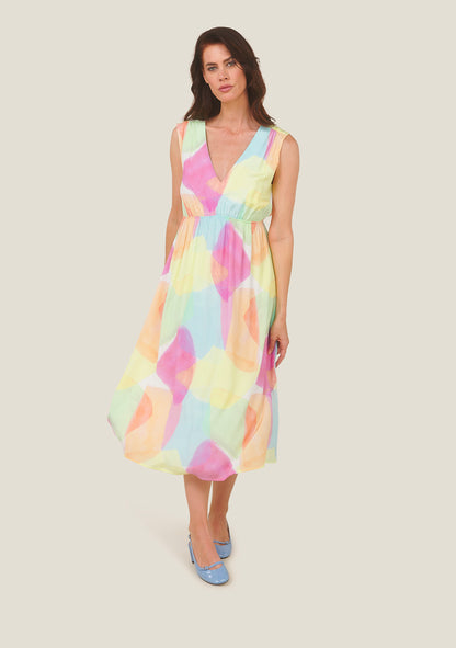 ROBE RAKO ARLEQUIN ROSE