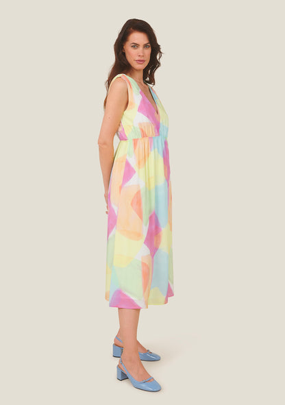 ROBE RAKO ARLEQUIN ROSE
