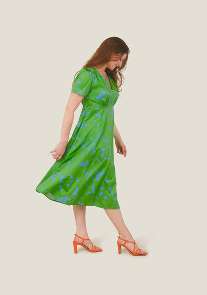 ROBE RECTO OMBRES VERT