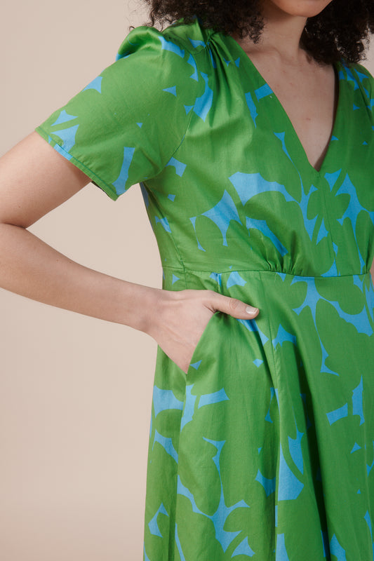 ROBE RECTO OMBRES VERT