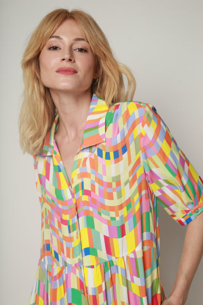 ROBE REPOS COLORAMA MULTICOLORE
