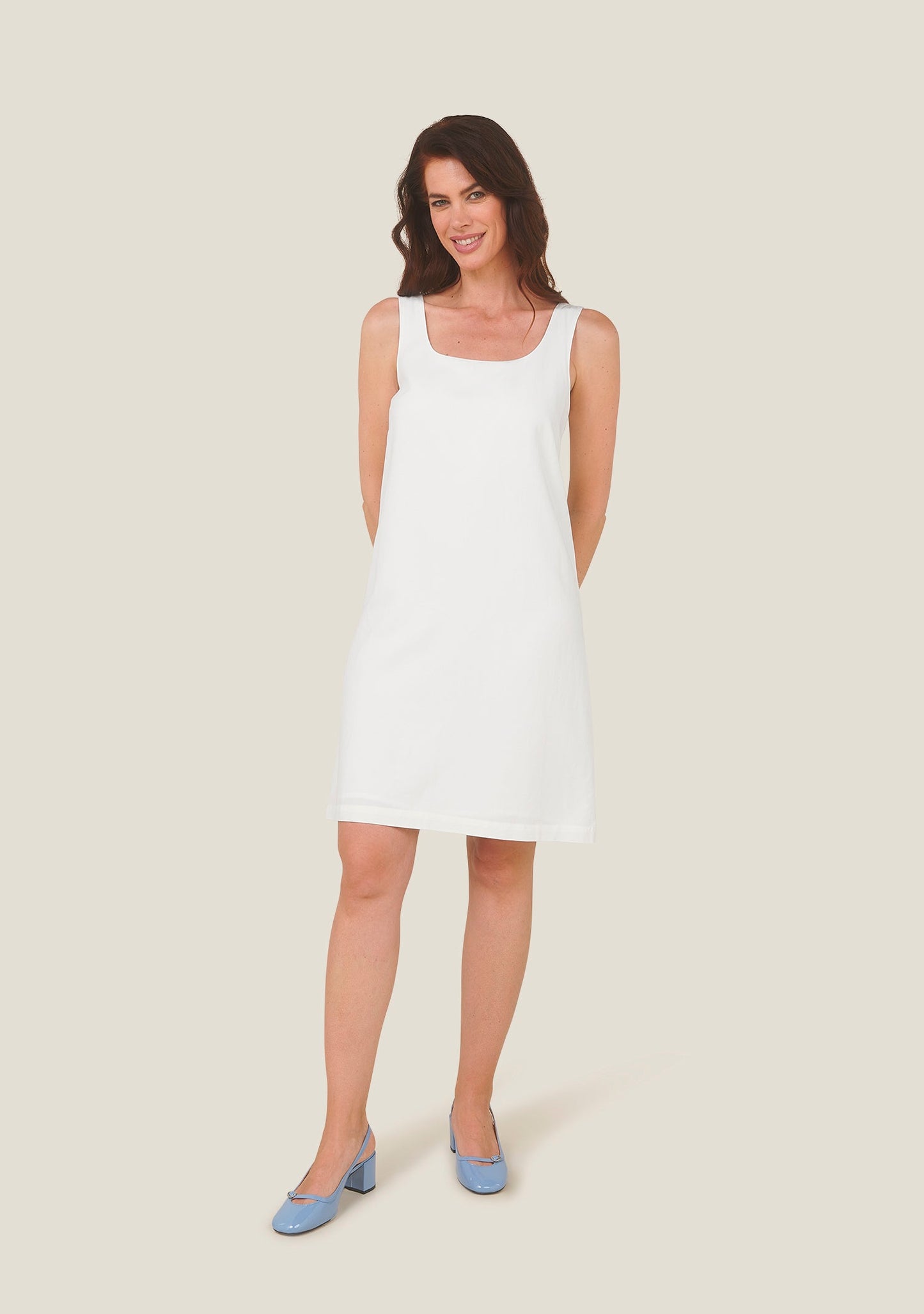 ROBE ROBIAS UNI ECRU