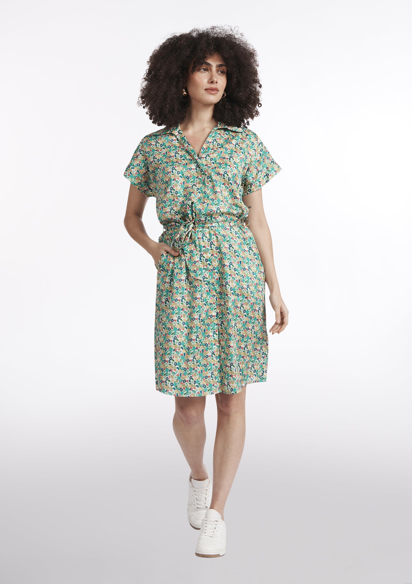 ROBE RACHELLE FLORAISON BLEU