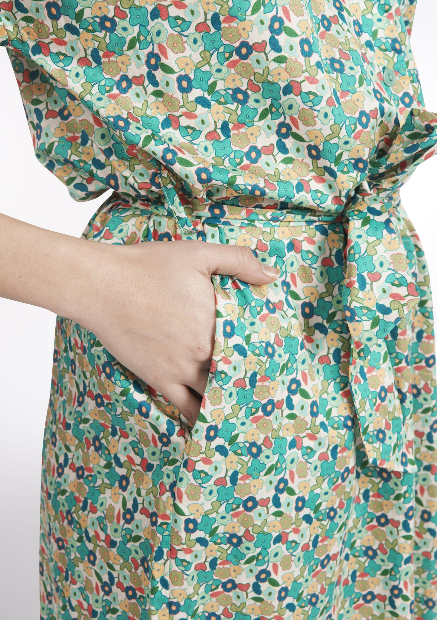 ROBE RACHELLE FLORAISON BLEU