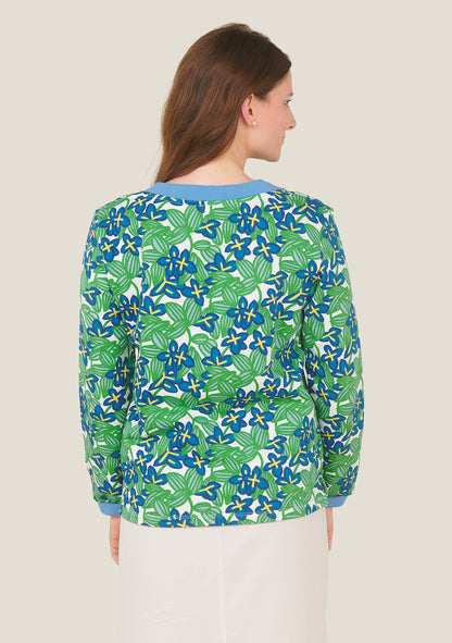 SWEAT SALSA BOSQUET VERT ET BLEU