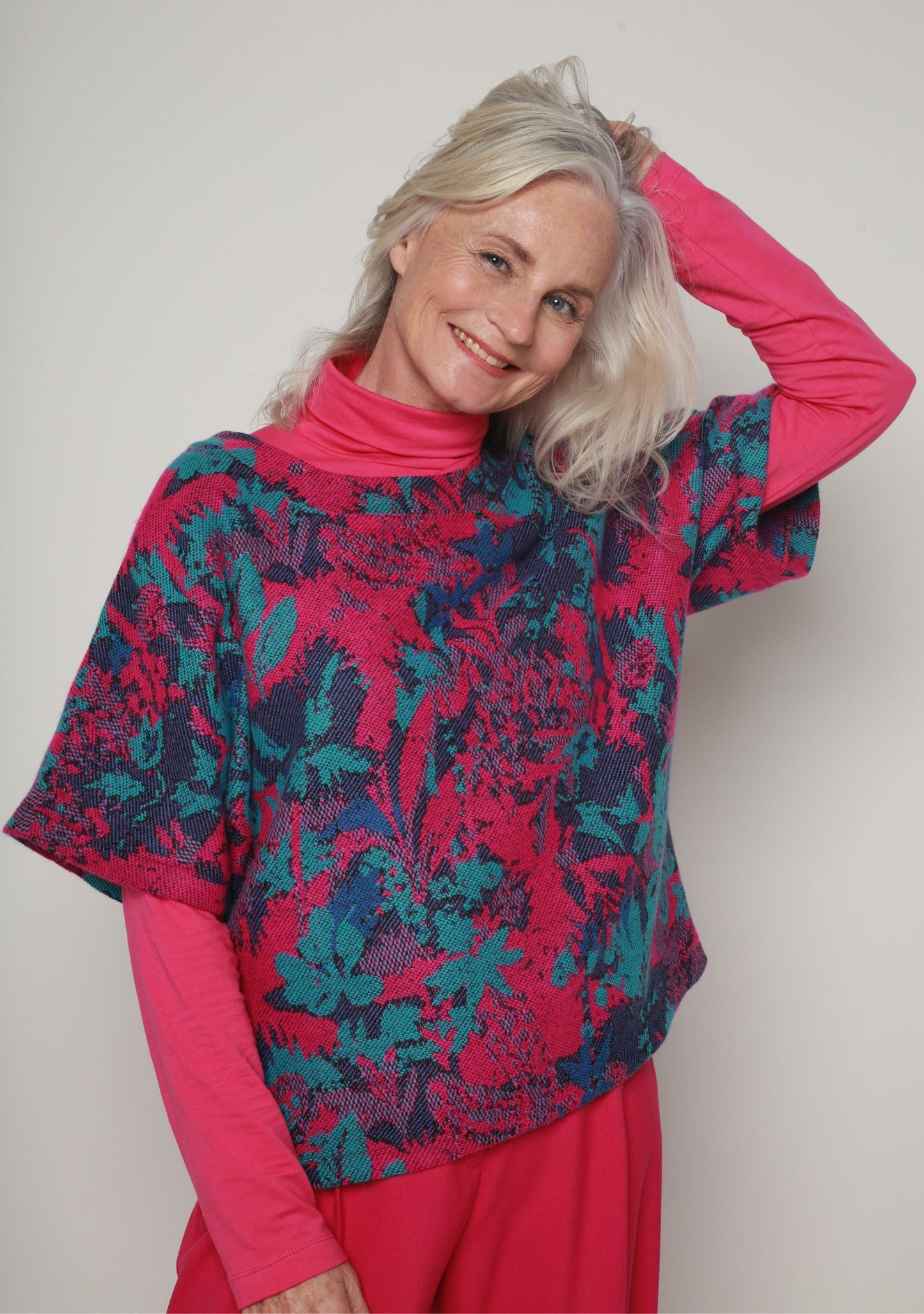 PULL SOUBI FLUORESCENT ROSE