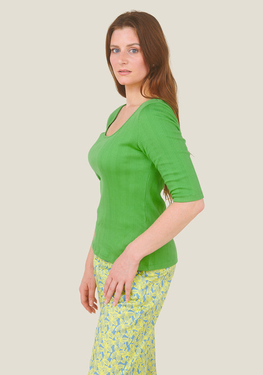 TEE SHIRT TAFFA UNI VERT