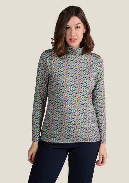 SOUS PULL TECRO FLOWERPOWER MULTICOLORE