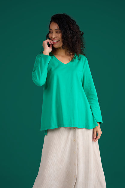 SOUS PULL TERANE UNI VERT