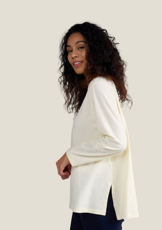 TEE SHIRT TERANE UNI ECRU