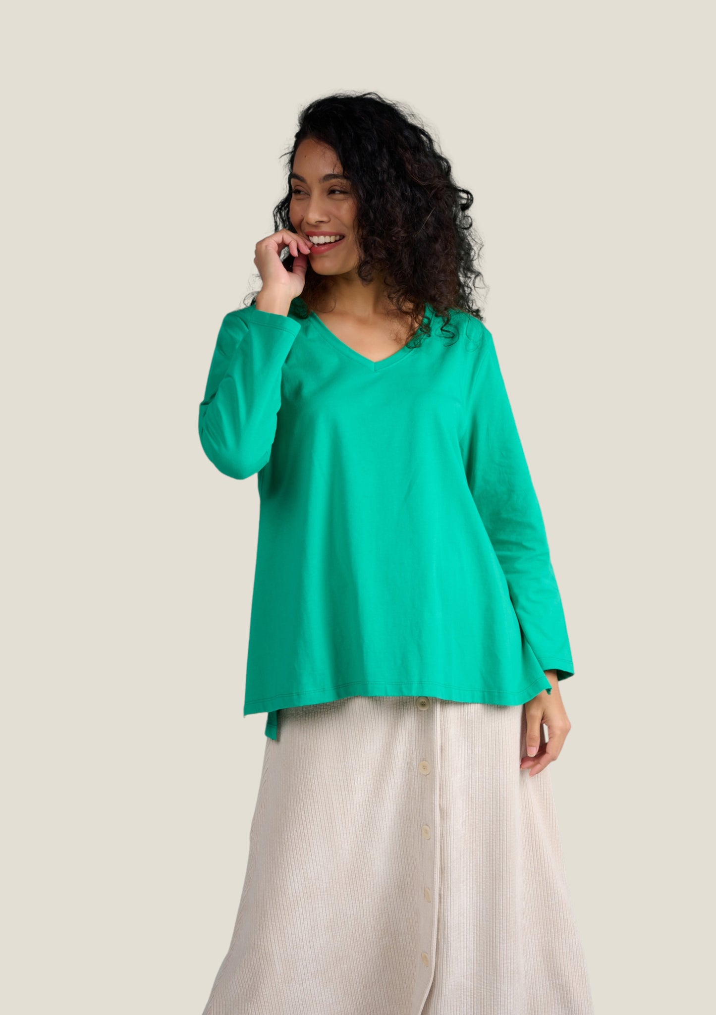 TEE SHIRT TERANE UNI VERT