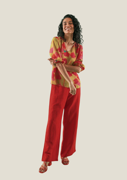 BLOUSE TIAG JOUR D'ÉTÉ ROSE