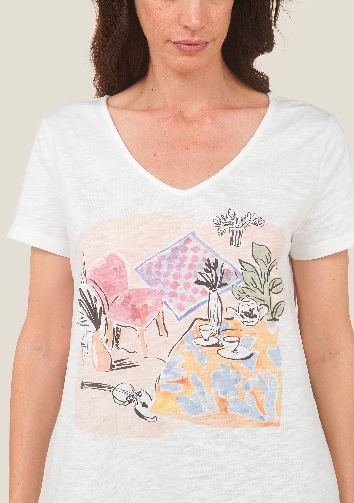 TEE SHIRT HOME MOTIF