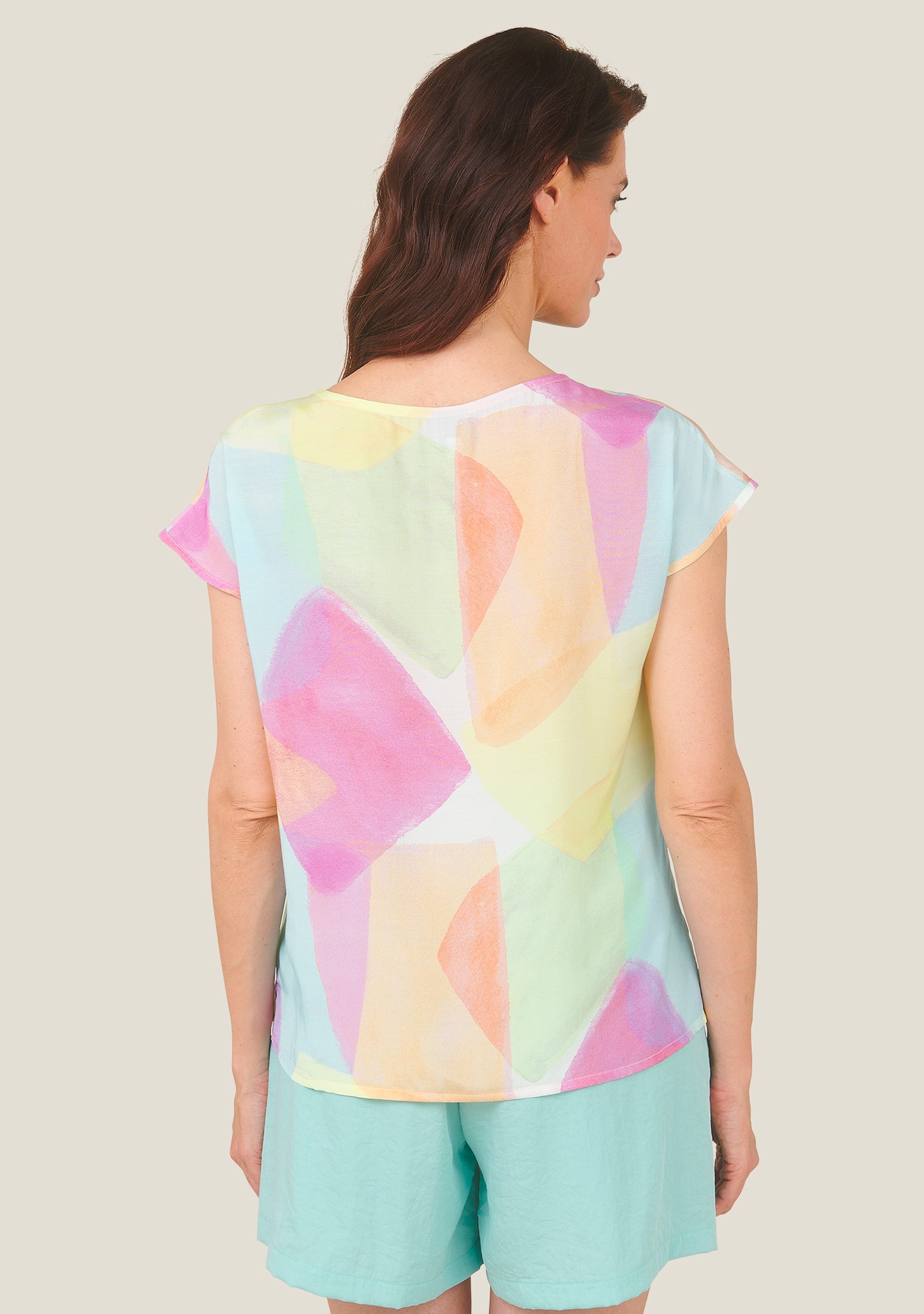 BLOUSE TOKIO ARLEQUIN ROSE