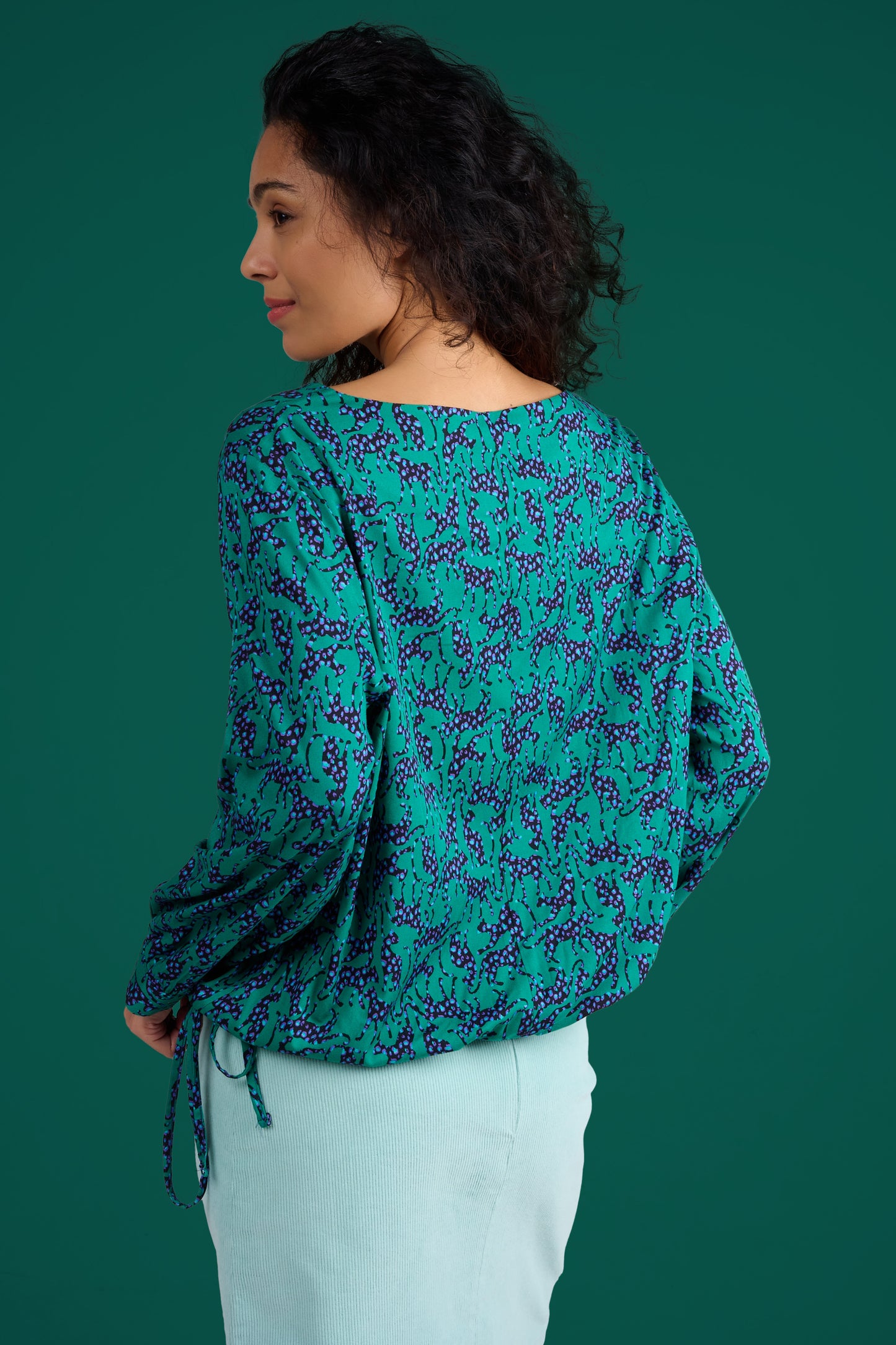 BLOUSE TORIDA LEO VERT