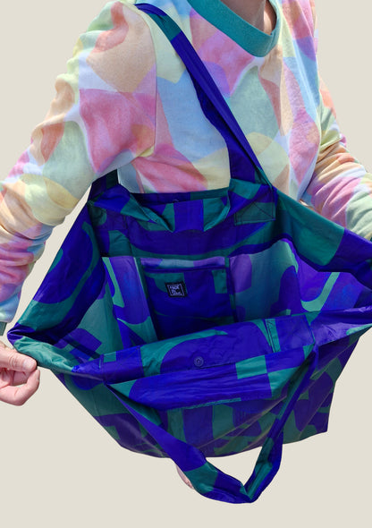 SAC TOTI CALIGRAPHIE VERT