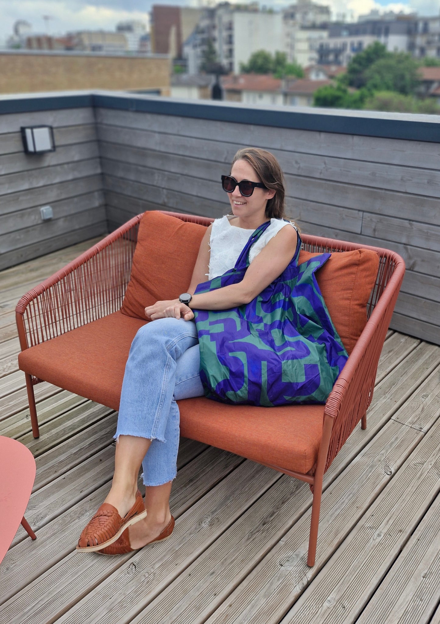 SAC TOTI CALIGRAPHIE VERT