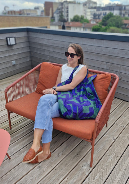 SAC TOTI CALIGRAPHIE VERT