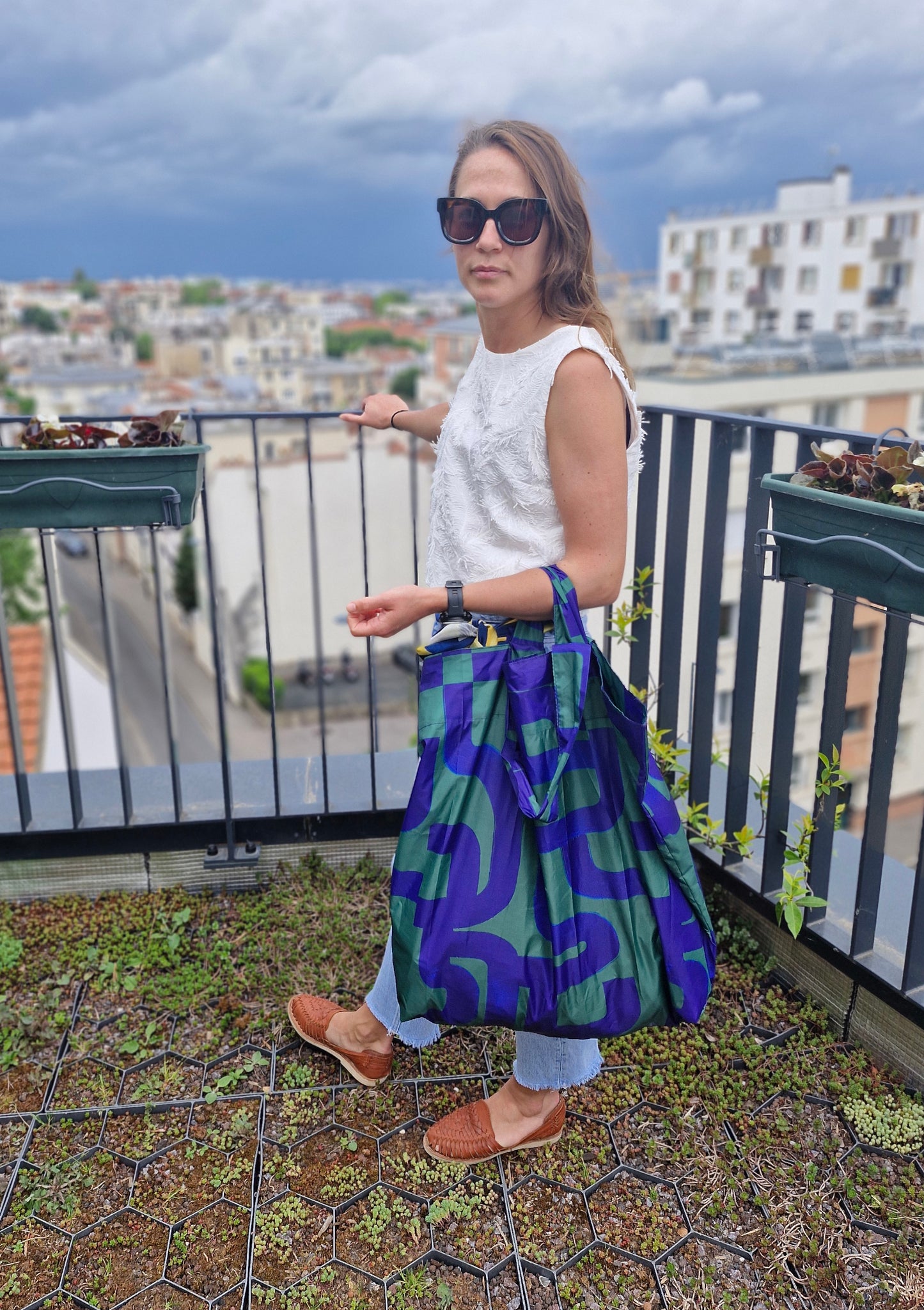 SAC TOTI CALIGRAPHIE VERT