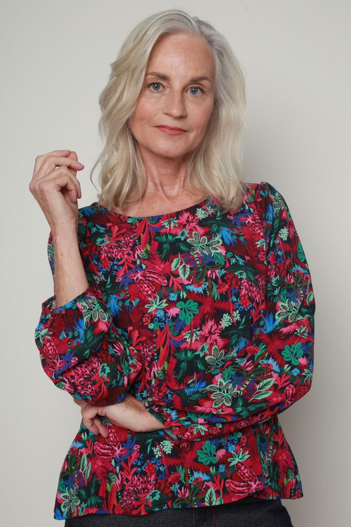 BLOUSE TANIA FLUORESCENT ROSE