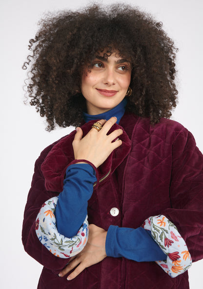 VESTE VALERIE DOUCEUR BORDEAUX