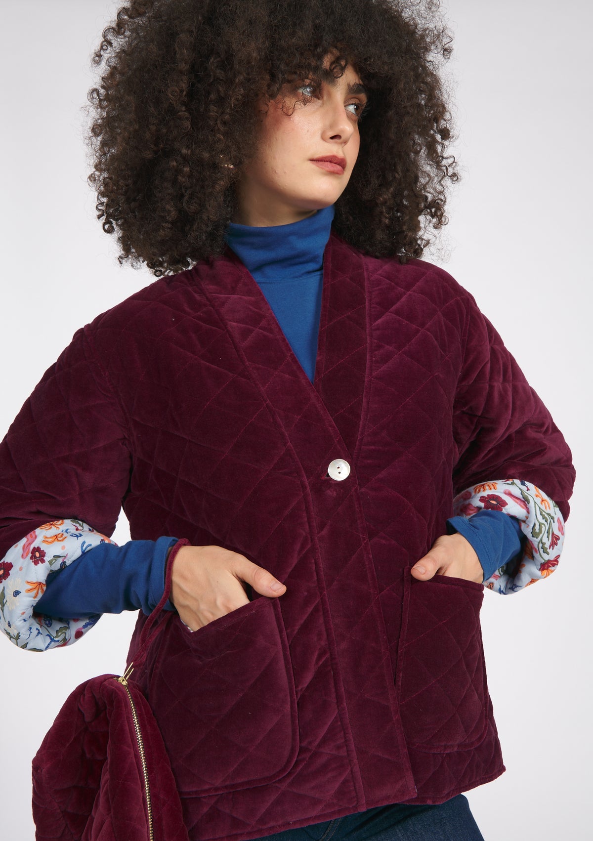 VESTE VALERIE DOUCEUR BORDEAUX