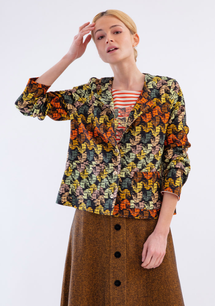 TISSU MILANO LOURD IMPRIMÉ FANTAISIE MULTICOLORE CHATS