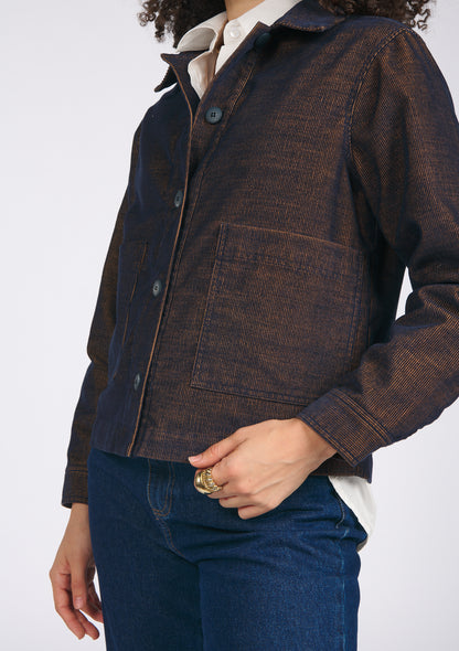 VESTE VIBRATION BICOLORE MARINE