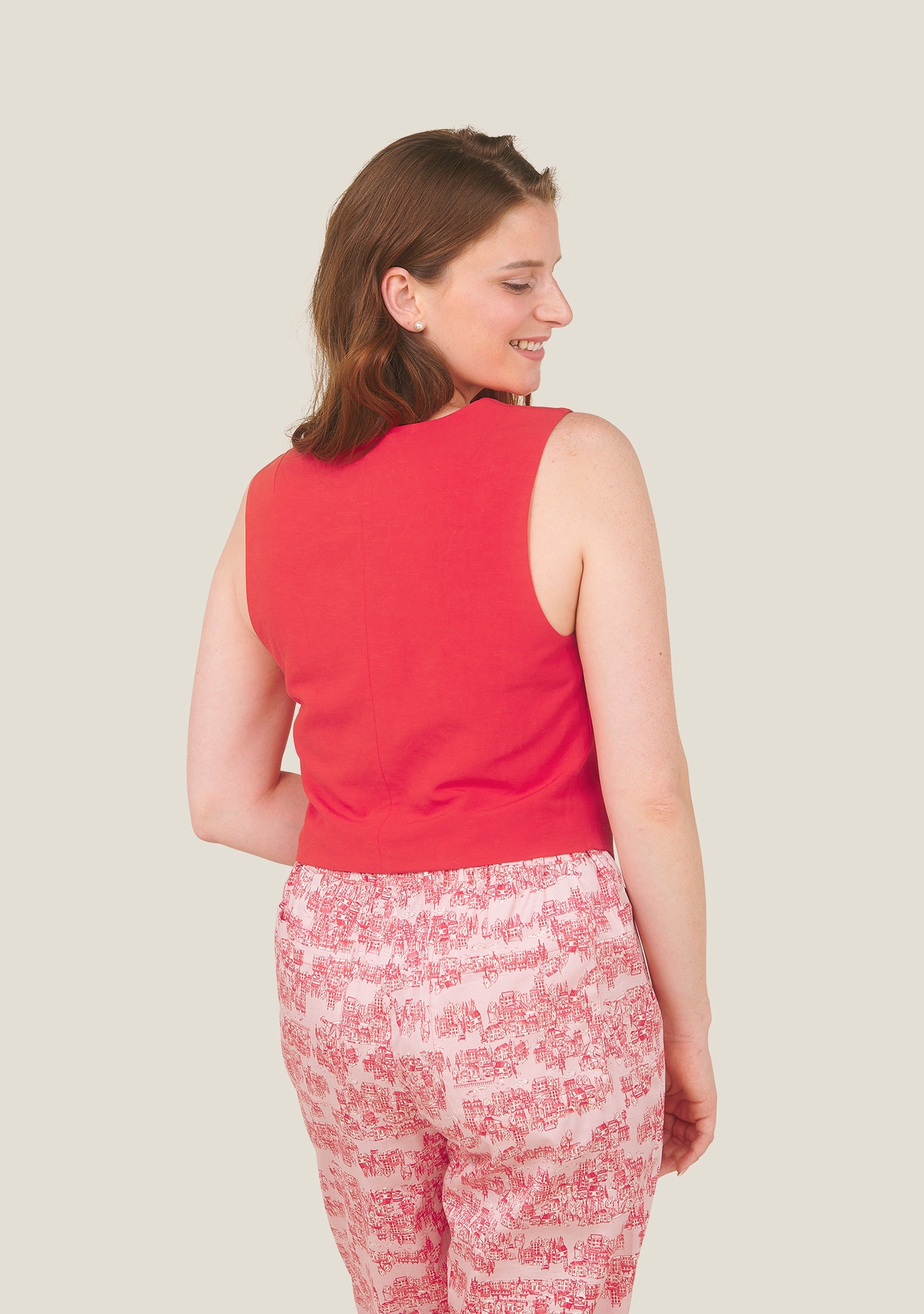 GILET SANS MANCHES VOLI UNI ROUGE