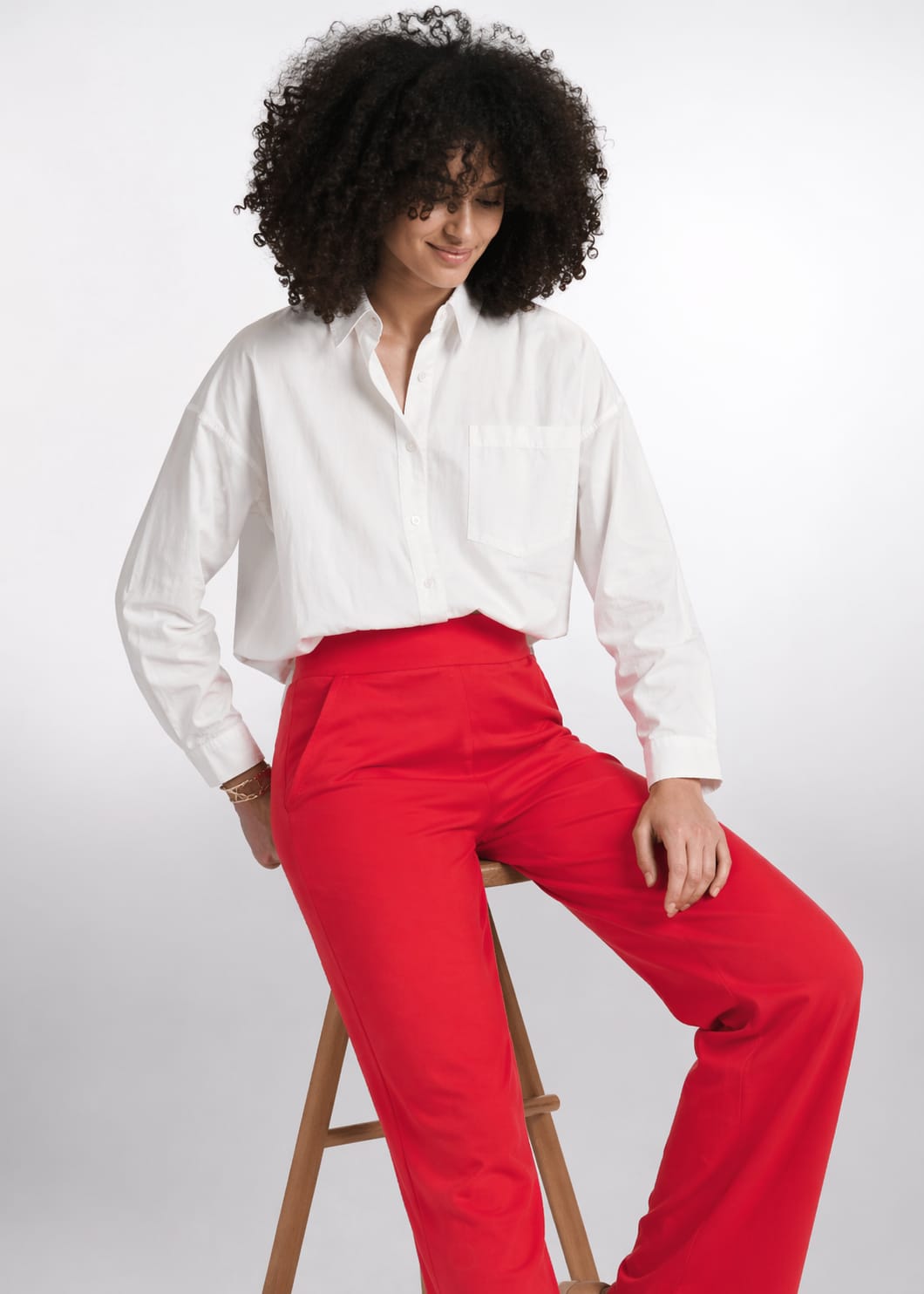 PANTALON PALLOON UNI ROUGE
