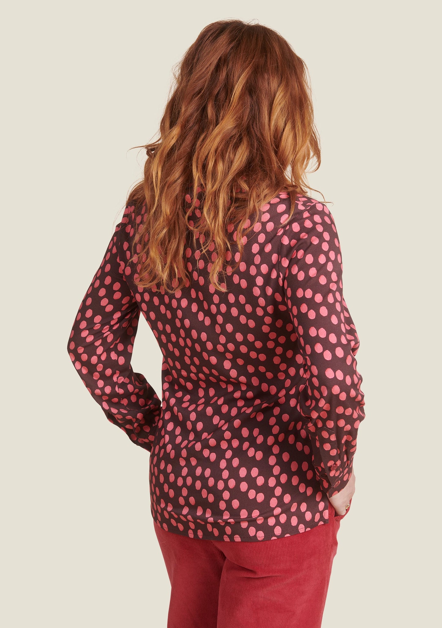 CHEMISE CAROLE GOMMETTE ROSE